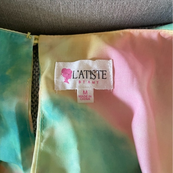 L'ATISTE Queen Bee Tie Dye Dress W/Braided Belt - Picture 7 of 8